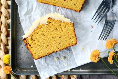 Ginger Pumpkin Bread With Maple Brown Butter Icing Simply Scratch