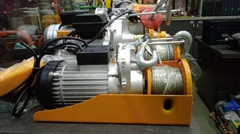 Fulcrum Mini Electric Wire Rope Hoist For Industrial Capacity Kg