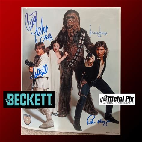 Lot Detail Star Wars Terrific Cast Signed 11 X 14 Promo Photo For