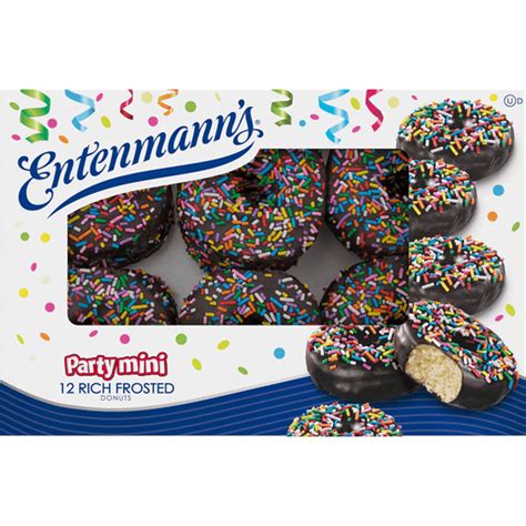 Entenmann S Party Mini Rich Frosted Donuts 12 Ct Shop Priceless Foods