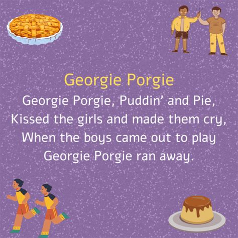 Georgie Porgie Printable Lyrics, Origins, and Video