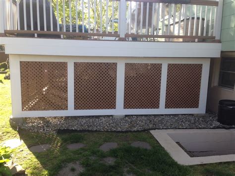 Custom Azek And Lattice Porch Enclosure By Cla Woodworking