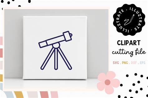 Telescope Svg File Telescope Clipart Graphic By Illuztrate Creative