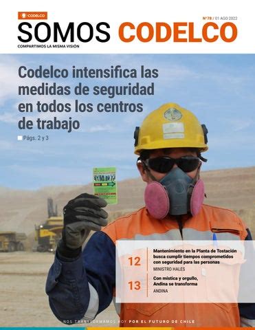 Somos Codelco N De Agosto By Mi Codelco Issuu