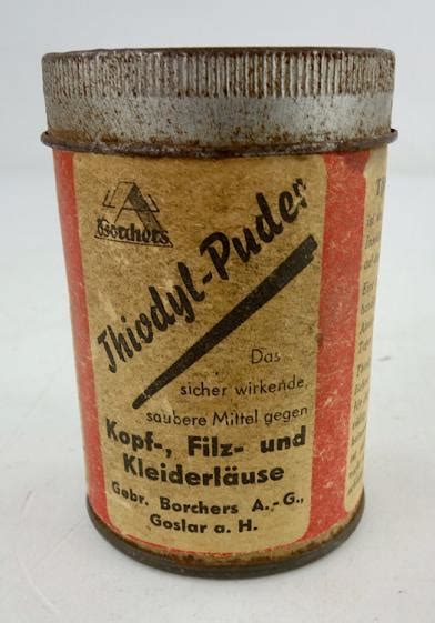 Imcs Militaria Wehrmacht Tiodyl Puder Anti Lice Powder