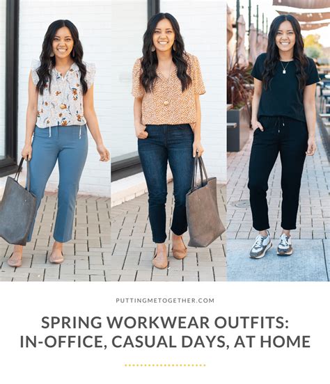 Spring Workwear Outfits for the office, casual days, and work from home ...