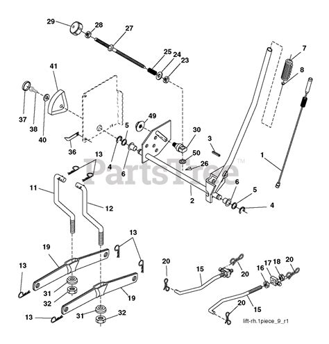 Husqvarna Ct 131 960610303 00 Husqvarna Lawn Tractor 2010 02 Mower Lift Deck Lift Parts