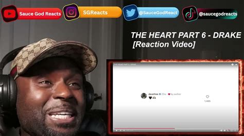 The Heart Part 6 Drake Reaction Youtube