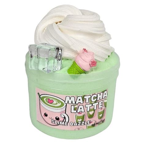 Strawberry Matcha Latte Butter Slime Diy Smooth And Creamy Scented Slime