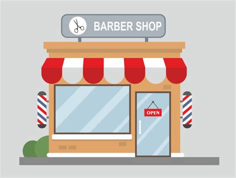 Best Barber Shop Exterior Illustrations, Royalty-Free Vector Graphics ...