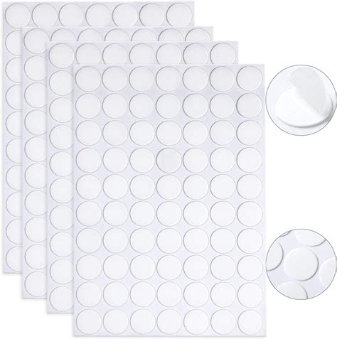 Janyun Double Sided Sticky Dots Stickers Removable Round Putty Clear