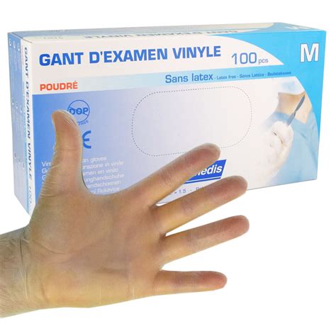 Gants d examen Vinyle poudrés non stériles Euromedis