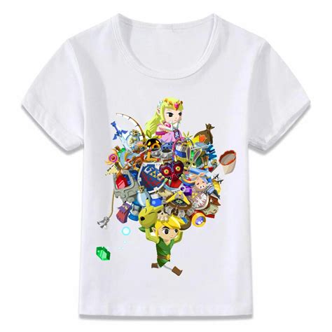 Kids Clothes T Shirt Link And Princess Zelda The Legend Of Zelda T