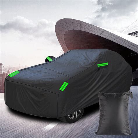 Bukoa Black, 190T Polyester Taffeta, Universal Fit, SUV Full Car Cover, 190" L x 75" W x 73" H ...