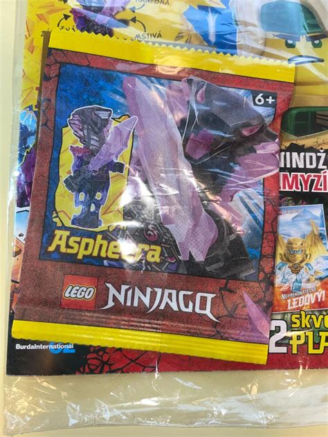 Lego Ninjago časopis HraČka Lego Aspheera KriŠtÁlovÝ MeČ č72023