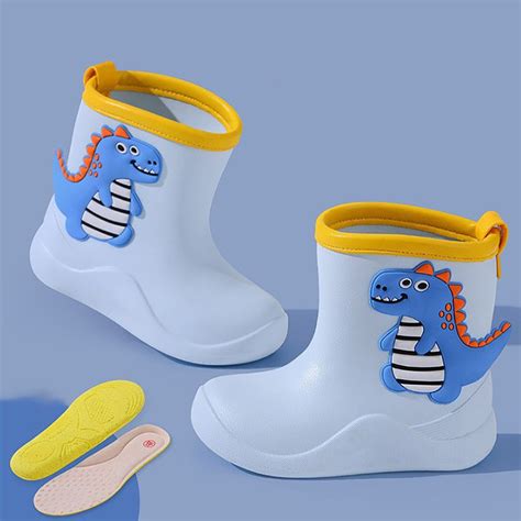 Yinguo Toddler Kids Children Rain Boots Boys Girls Baby Cartoon