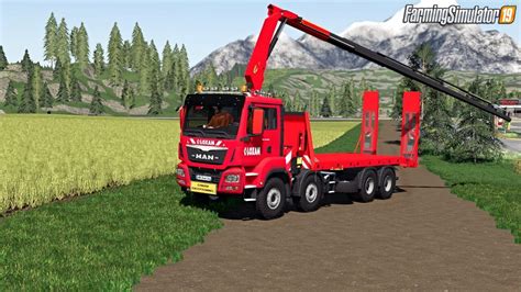 Man 8x4 Rental Kran Loxam V1 5 For Fs19 Farming Simulator Rental Man