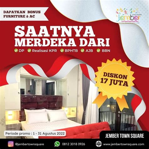 🇮🇩 MERDEKA! MERDEKA! MERDEKA! 🇮🇩 Kini... - Apartemen Jember