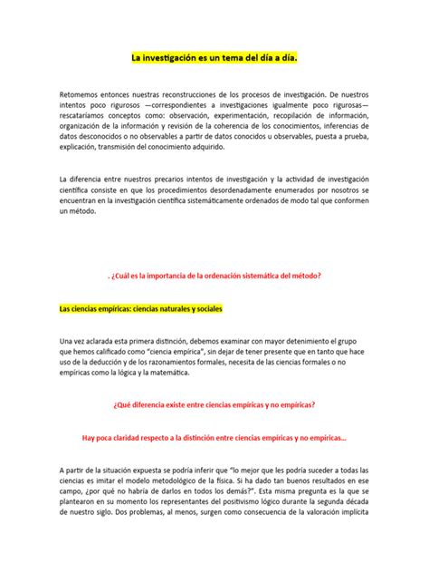 Racionalidad Científica Pdf Método Científico Empirismo