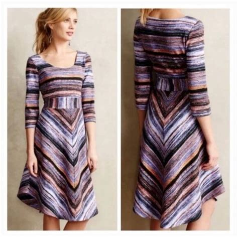 Maeve Dresses Anthropologie Maevekebrenstriped Knit Dress Size