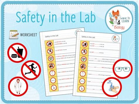 Lab Safety Rules - Worksheet (KS2/3/4/5) | Teaching Resources