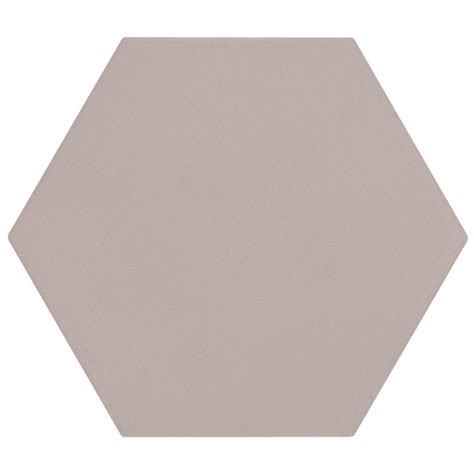 Oska Powder Pink Matt Porcelain Hexagon Tiles Mandarin Stone