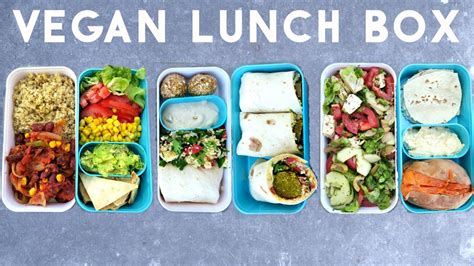 3 Vegan And Healthy Lunch Box Ideas Bento ♡ Youtube