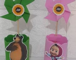 Centro De Mesa Masha E O Urso Em Eva Elo Produtos Especiais