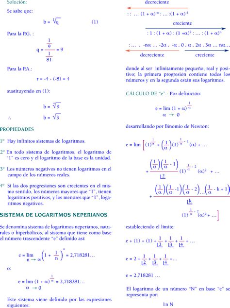 Logaritmos Fórmulas y Ejercicios Resueltos pdf