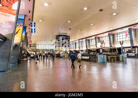 Canadian Via Rail Train Schedule Board At The Montreal Central Stock ...