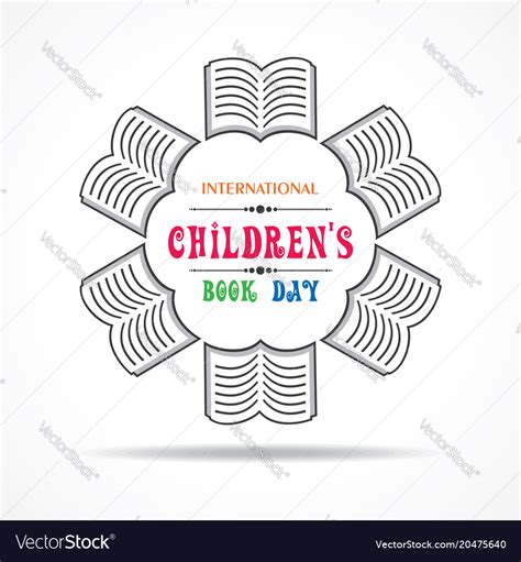 International childrens book day poster Royalty Free Vector