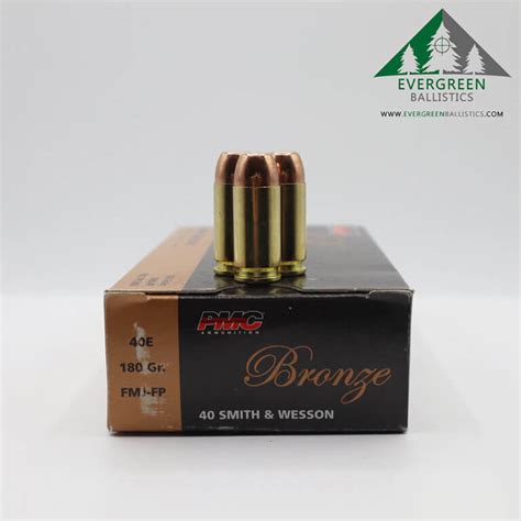 PMC 40 S W 180 Gr FMJ Ammo Evergreen Ballistics