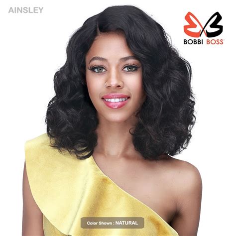 Bobbi Boss 100 Unprocessed Human Hair Lace Front Wig Mhlf573 Ansley