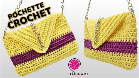 Tutorial Uncinetto Pochette Borsa Arrow Crochet Easy Bag Youtube