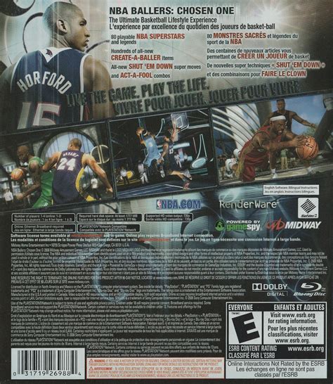 Nba Ballers Chosen One Box Shot For Playstation 3 Gamefaqs