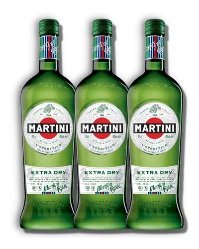 Aperitivo Martini Extra Dry Vermouth Kit X3u 1000ml Cuotas Al Mismo