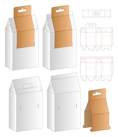 Caja De Embalaje Troquelado Dise O De Plantilla Vector Premium