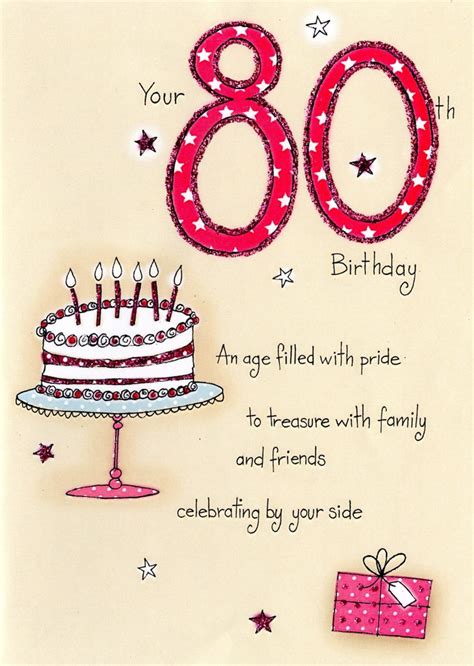 Free Printable 80th Birthday Cards