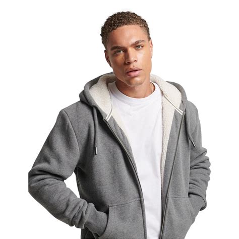 Superdry Essential Borg Lined Zip Hoodie