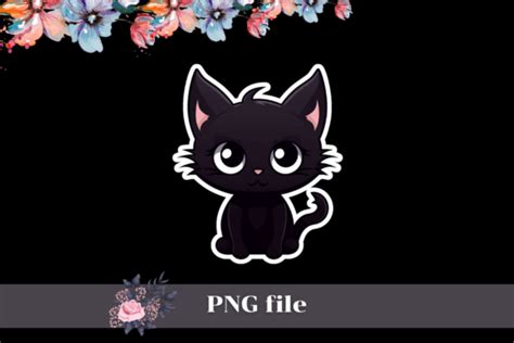 Cute Black Cat Halloween Stickers Graphic by skaw0414 · Creative Fabrica