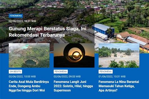 Foto POPULER SAINS Gunung Merapi Status Siaga Asal Mula Ende