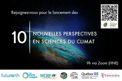 Lancement Des 10 Nouvelles Perspectives En Sciences Du Climat 2023 2024 Durabilité à LÈre