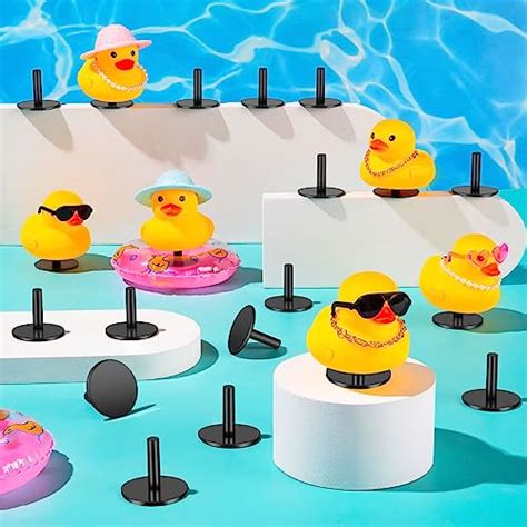 20Pcs Duck Plug Rubber Duck Mount For Car Fixed Display Rubber Duck