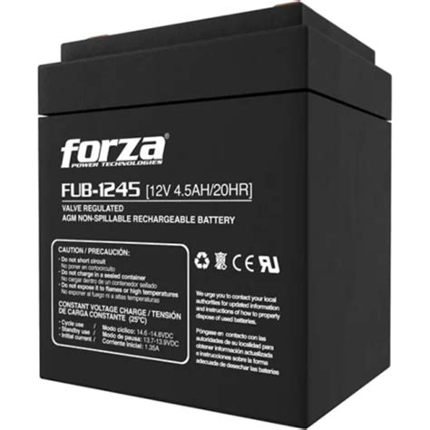 tecnomas cl Batería Forza FUB 1245 para UPS 12V 4 5Ah Recargable