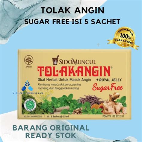 Tolak Angin Sugar Free Sachet Lazada Indonesia