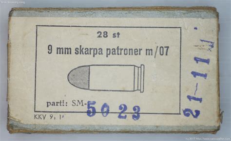 Ammunition details 9mm Browning Long