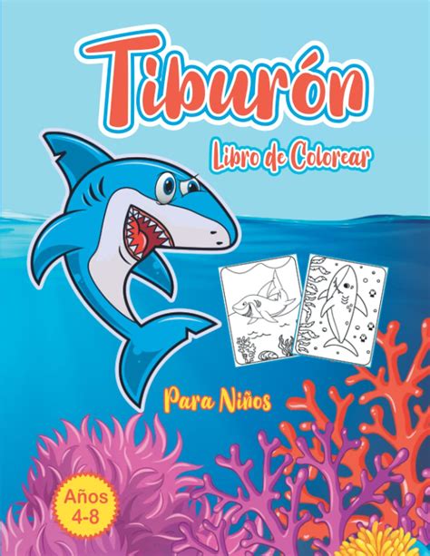 Buy Libro Para Colorear de Tiburón Para Niños 4 8 Años Libro para