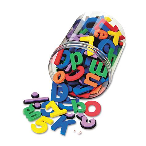 WonderFoam® Magnetic Alphabet Letters, Foam, 1.5"; 1", Assorted Colors ...