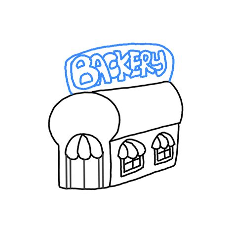 How To Draw A Bakery