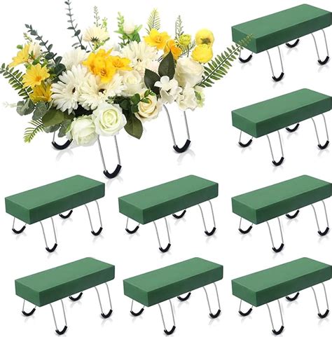 Amazon Soaoo 8 Pieces Headstone Flower Saddle Gravestone Saddles